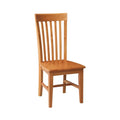 Set of 2 Cosmo Tall Mission Chairs in Solid Wood by International Concepts