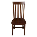 Set of 2 Cosmo Tall Mission Chairs in Solid Wood by International Concepts