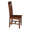 Set of 2 Cosmo Tall Mission Chairs in Solid Wood by International Concepts