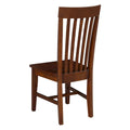 Set of 2 Cosmo Tall Mission Chairs in Solid Wood by International Concepts