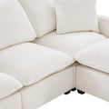 Nestfair Contemporary U-Shaped Modular Sofa Set - 7-Seater Chenille Sectional Couch with 2 Included Pillows