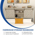Moasis Farmhouse Oak Bed Frame - Available in Queen and King Sizes