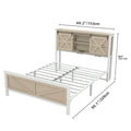 Moasis Farmhouse Oak Bed Frame - Available in Queen and King Sizes