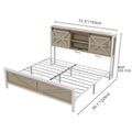 Moasis Farmhouse Oak Bed Frame - Available in Queen and King Sizes