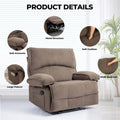 Spacious Manual Recliner Sofa Chair for Living Room
