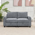 Versatile Chenille Storage Loveseat Sofa