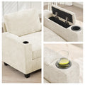 Versatile Chenille Storage Loveseat Sofa