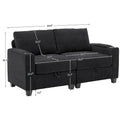 Versatile Chenille Storage Loveseat Sofa