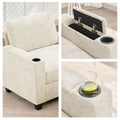 Versatile Chenille Storage Loveseat Sofa
