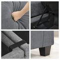Versatile Chenille Storage Loveseat Sofa