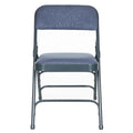 Hampden Furnishings Bernadine Collection Set of 4 Fabric Triple Brace Folding Chairs