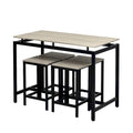 Contemporary 5-Piece Space-Saving Bar Table Set with Table and Stools