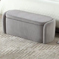 Upholstered Fabric Storage Ottoman for Entryway