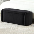 Upholstered Fabric Storage Ottoman for Entryway