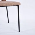 Set of 4 Upholstered Sennit Dining Chairs Featuring Sturdy Metal Legs