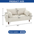 Moasis 56-Inch Velvet Tufted Loveseat Sofa with Button-Detail Seat and Convenient Side Storage Pocket