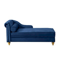 Contemporary Velvet Chaise Lounge Chair with Storage