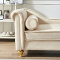 Contemporary Velvet Chaise Lounge Chair with Storage