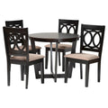 Kara Contemporary 5-Piece Wooden Dining Set