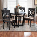 Kara Contemporary 5-Piece Wooden Dining Set