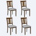 4-Piece Counter Height Dining Chair Set with Cushioned Seats