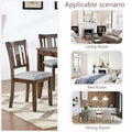 4-Piece Counter Height Dining Chair Set with Cushioned Seats