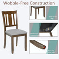 4-Piece Counter Height Dining Chair Set with Cushioned Seats