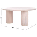 SAFAVIEH Home Mork Round Coffee Table with 3 Legs - 40" W x 40" D x 18" H