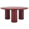SAFAVIEH Home Mork Round Coffee Table with 3 Legs - 40" W x 40" D x 18" H