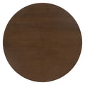 Round Dining Table with Wooden Base for Kitchen and Dining Room