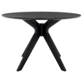 SAFAVIEH Couture Meiko 46-Inch Round Dining Table - Dimensions: 46" W x 46" D x 30" H